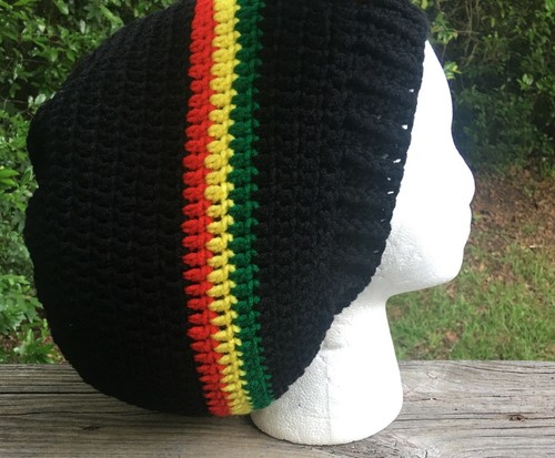 Multiple size Rasta dreads dreadlocks slouch beanie tam hat
