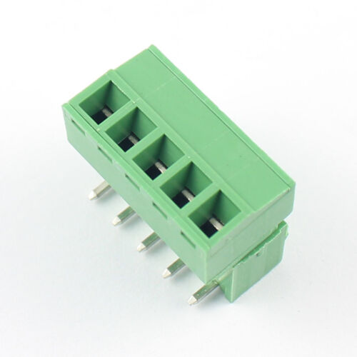 Onvas 100Pcs 3P 3.81mm Pitch Vertical Straight Pin Male Pluggable Screw Wire Terminal Block Connector 