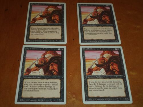 4x Playset MTG Magic the Gathering Complete Set of 4 x4 Card Revised 3rd Edition