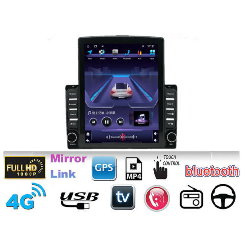 Vertical Screen 9.7In Car MP5 Player BT Stereo FM Radio Android 9.1 GPS Sat NAV