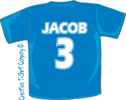 ACE PERSONALISED NOVELTY FOOTBALL T-SHIRT Age 9-10/11 Perfect For The World Cup 