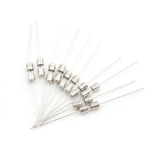 10pcs F1A//1.5A//2A//3A//5A Fast Blow Glass Tube Fuse Axial /'Leads 3.6 x 10mm 250V