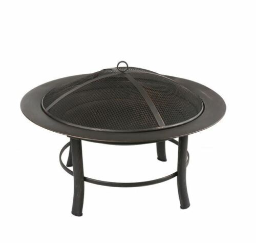 Fire Pit Heater Backyard Wood Burning Patio Deck Stove Fireplace Outdoor Cover 