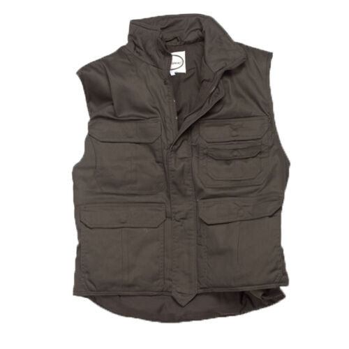 Gilet smanicato uomo imbottito tasche caccia invernale trapuntato cerniera moda