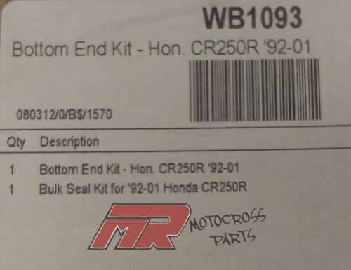 1992-2001 Bottom End Gaskets kit Wiseco Honda CR250R  CR 250 R 