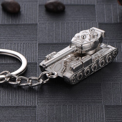 Cn /_ Fm Cool Réservoir Modèle Pendentif Porte-Clés Porte-Clé en Alliage Anneau