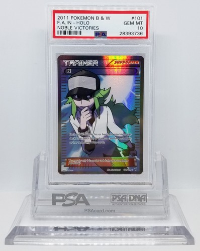 Pokemon NOBLE VICTORIES FULL ART N 101//101 TRAINER HOLO FOIL PSA 10 GEM MINT #*