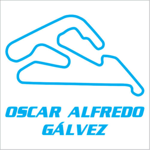 Autodromo Oscar Alfredo Galvez Argentina Racing Circuit Decal Sticker 3.5"x4" 