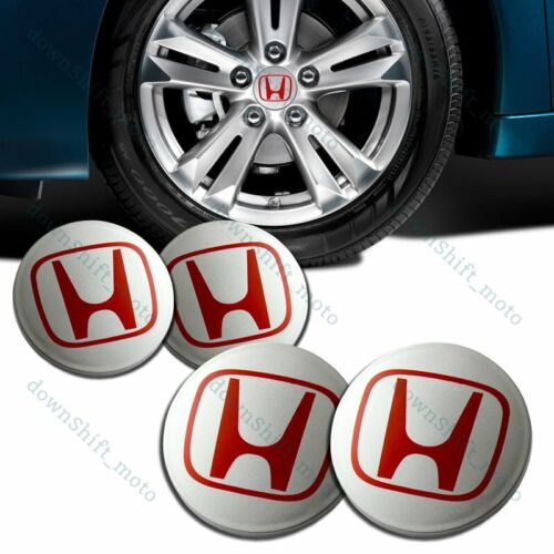 Set of 4 Wheel Center Caps Hubs Cover 69mm For ACCORD CRV PILOT CIVIC S2000 RED