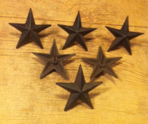 Star Nails Large Cast Iron Stars 3 1/2" Set of Six 0170-02110 