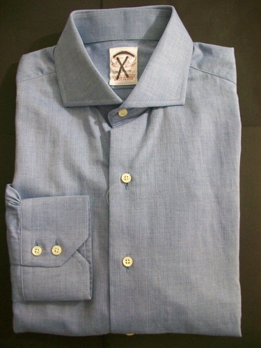 NWOT Brooks Brothers Egyptian Cotton Blue Spread Collar Madison Shirt MSRP $185