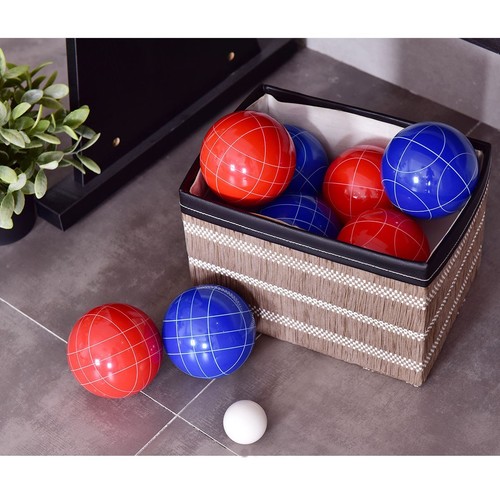 Backyard Goplus Bocce Outdoor Ball Set with 8 Balls Pallino Lawn Bowling Games
