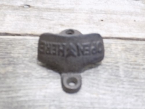 100 Rustic Cast Iron OPEN HERE Wall Mounted Beer Bottle Openers Bar Work Kitchen