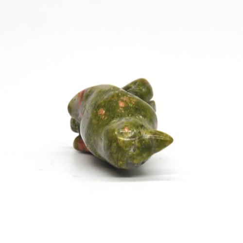 1.1/" Penguin Figurine Unakite Stone Little Bird Gemstone Health Handmake Carved