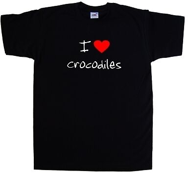 I Love Heart Crocodiles T-Shirt 