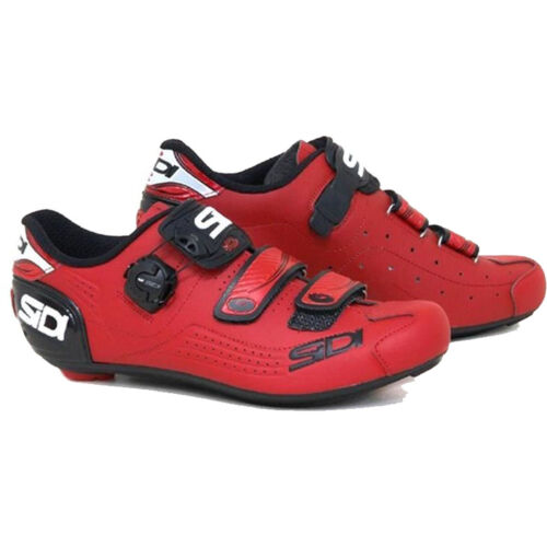 Sidi Alba Carbone LE Cyclisme Vélo Chaussures mat rouge taille 10 us//44 EU
