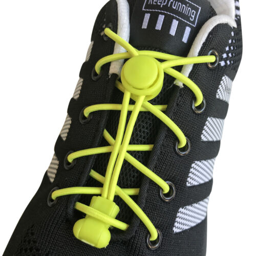 6 pair No Tie Elastic Shoelaces Lock Laces Shoe Strings for Kids Adults Sneakers 