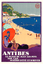 Art Deco French Travel Wall Poster Juan Les Pins 1920s Antibes Vintage Print