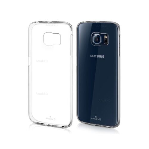 Custodia Cover Morbida Trasparente Air Gel Per Samsung Galaxy S6 Edge Pellicola 