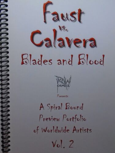 FAUST VS.CALAVERA ~BLADES AND BLOOD VOL.2 VARIANT ~50 ARTISTS ~SPIRAL PORTFOLIO 