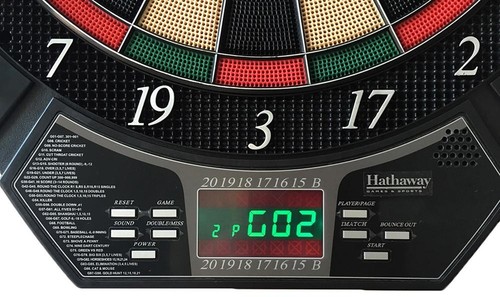 2-Set Electronic Soft Tip Lightweight with Electronic Scoring Dartboard 1.1 in