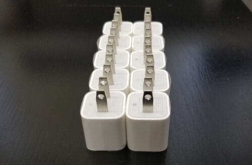 Apple iPhone Cubo de pared de alimentación USB cargador adaptador de fabricante de equipos originales bloque 8+/7/6s/5s/4/3G 10x 