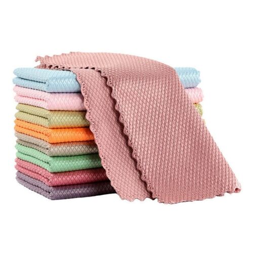 Easy Clean Reusable 5/10PCS NanoScale Streak-Free Miracle Cleaning Cloths 