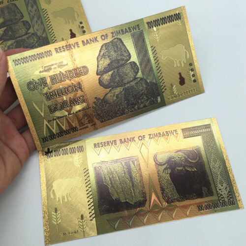 100 Trillion Zimbabwean Dollar Commemorative Banknote Non-currency Collection B0