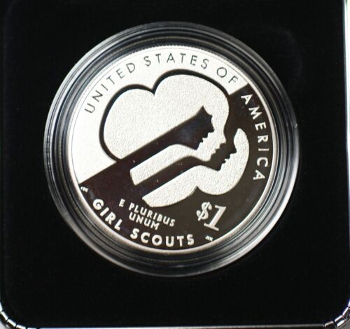 2013 W Girl Scouts Commemorative Proof Silver $1 Coin Original Mint Packaging