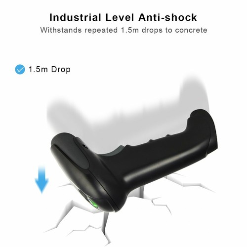 Wonsidary Bluetooth Wireless Barcode Scanner USB Cable Wireless 1D 2D