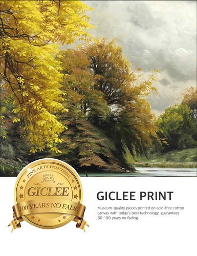 DecorArts Peder Mork Monsted Landscape Reproduction Giclee Prints Framed24x16
