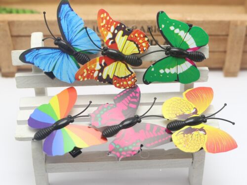 10 Mixte Color 3D Simulation Papillon Clips Cheveux 40 mm épingle à Cheveux Mariage Festival 
