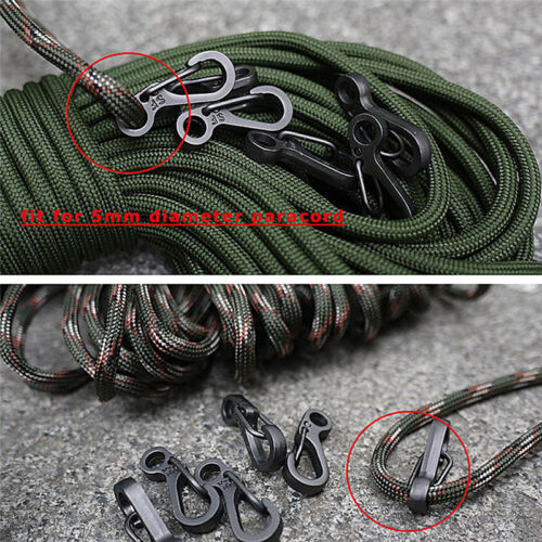 5pcs Mini Spring Cord Buckle Clasp Buckle Snap Hook Carabiner Mountainer P/&T