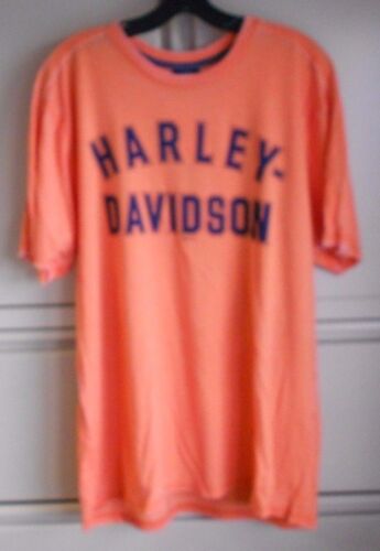 Harley Davidson Men/'s Orange Team Name Tee Shirt