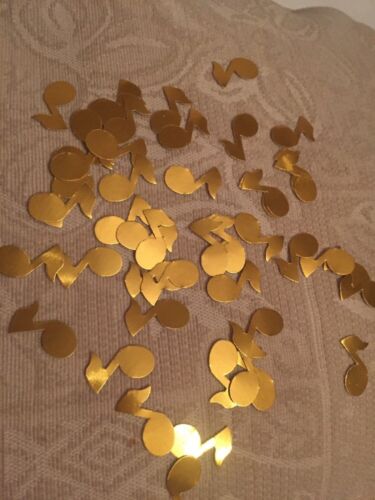 50 Gold Musical Note Confetti-wedding//party//celebration-card-buy 3 get 1 FREE
