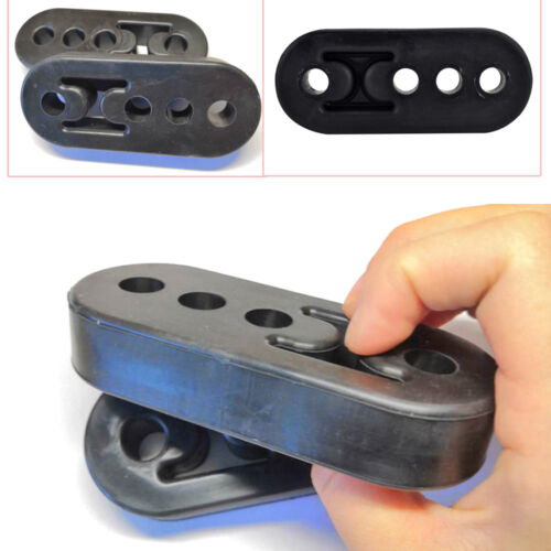 2X Universal 11mm Rubber Exhaust Tail Pipe Mount Brackets Hanger Insulator Solid 