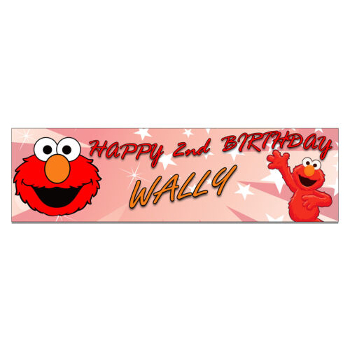 Personalized & Custom Printed Elmo Birthday Banner Party Decor 