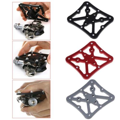 Bicycle Pedal Adapter Platform Cycling Aluminum Alloy Clipless for SPD 