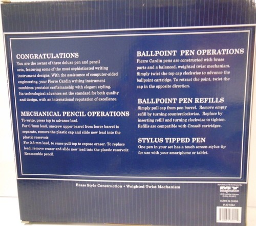 3 BOXED SETS Pen /& Pencil Sets Pierre Cardin NEW IN BOX