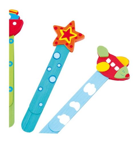 Bookmarks children colourful wooden pegs help find the page you were reading!