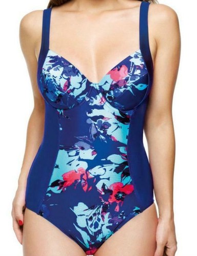 Panache Tallulah Underwired Swimsuit Swimming Costume SW0740 Blue