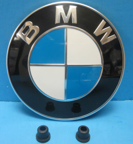GENUINE BMW Hood Emblem Roundel OEM# 51148132375 3.25/" Grommets INCLUDED