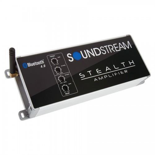 Soundstream ST4.1000DB 500 Watts 4-Channel Bluetooth Motorcycle Marine Amplifier 