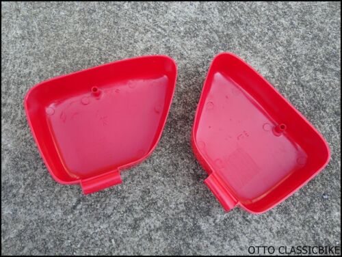 Honda 90 C200 CA200 C201 CD90 Side Cover Red  //// L/&R  A PAIR  //// NEW
