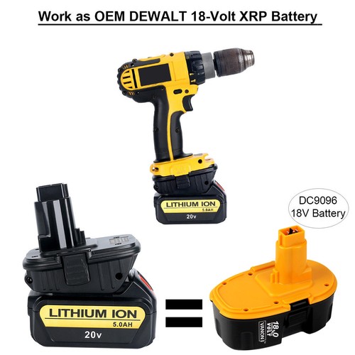 DCA1820 18//20V Lithium Convert To Nickel Charger Tool Adapter for Dewalt Battery