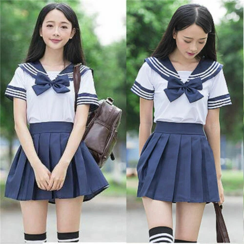 Mezcla de algodón trajes Multicolor escolar para niñas