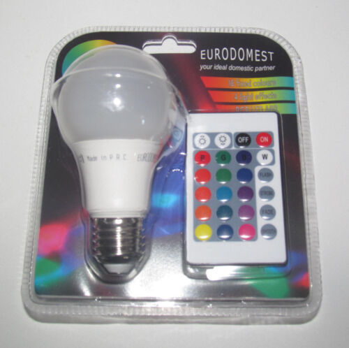 Ampoule LED E27 4W avec Télécommande 