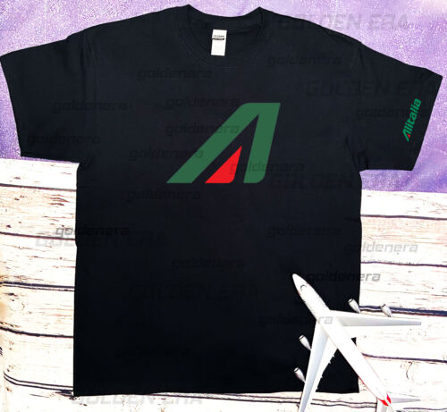 Alitalia Airlines 2005 Tail Logo T-Shirt 100/% Cotton Size S,M,L,XL,XXL