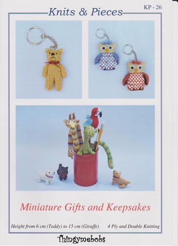 KNITS /&//AND PIECES KP26 MINIATURE GIFTS /&//AND KEEPSAKES KNITTING PATTERN