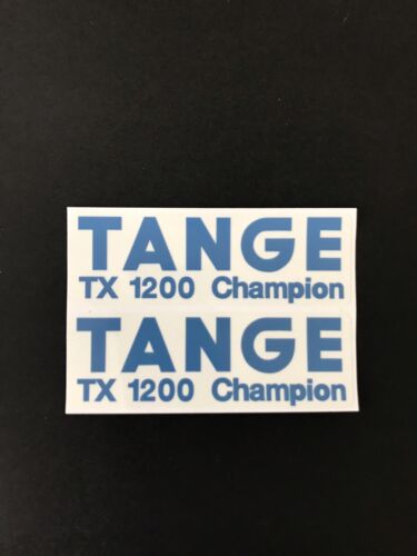 Tange TX 1200 Champion Fork STICKERS Decals Old School Bmx Blue//white